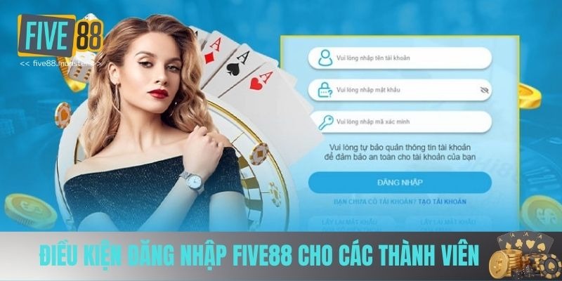 Trước khi đăng nhập FIVE88, người dùng cần đảm bảo tài khoản đã được kích hoạt hợp lệ