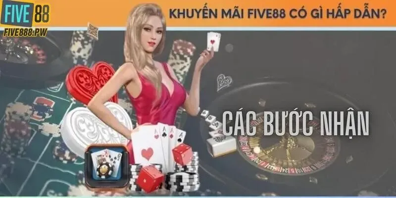 FIVE88 mang đến loạt khuyến mãi hấp dẫn năm 2025 như thưởng 100% nạp đầu